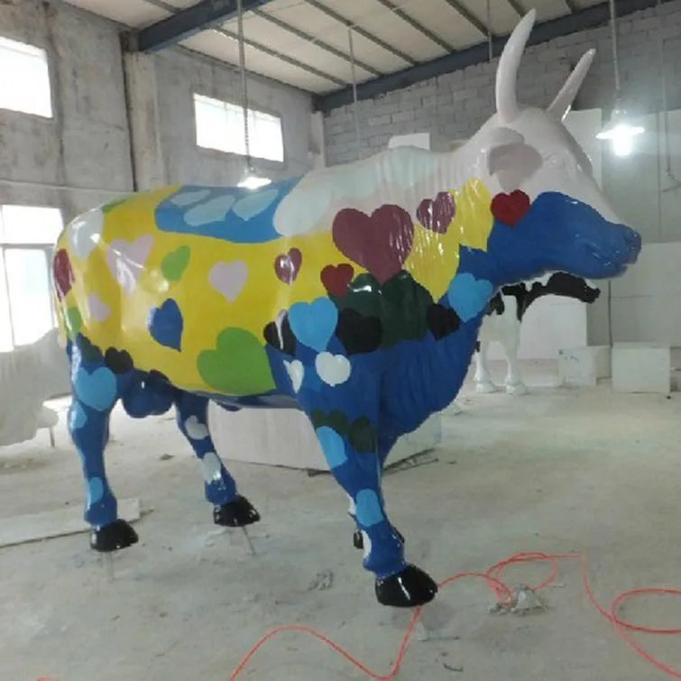 resin cow statue