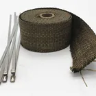 Titanium heat shield thermal exhaust wrap , Exhaust Insulating Wrap Titanium