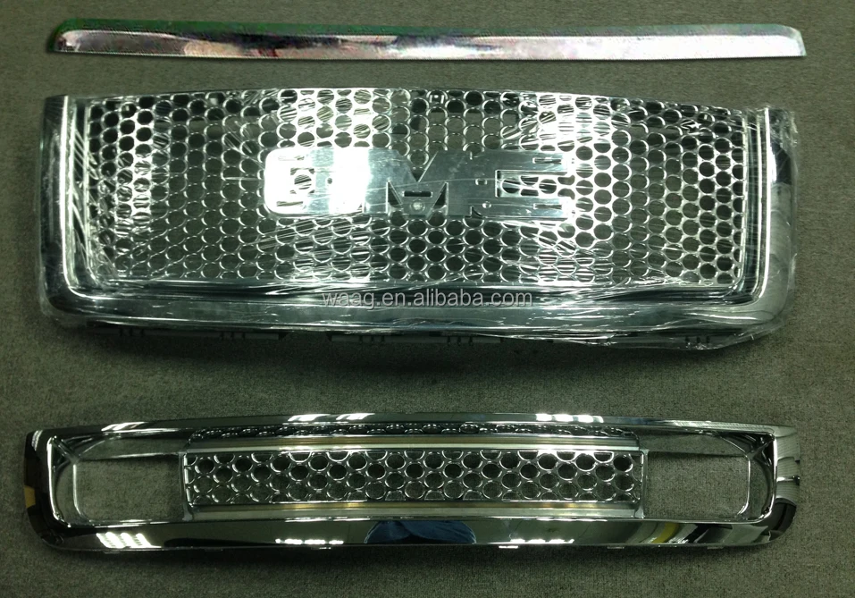 GM81798(A B C Parts) Front Grille  For GMC  Sierra 07-13.jpg