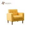 Modern Living Room Furniture Yellow Flannel Single Sofa