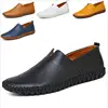 LM4438Q large size genuine leather men shoes fashion hollow breathable casual shoes business single shoes male