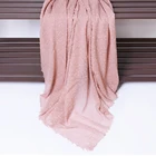 cheap plain and colorful women cashmere shawl scarf for spring summer