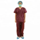 Factory Delivery SMS Material Disposable Scrub Suit Hospital Nurse Uniform