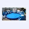 Commercial outdoor large inflatable water park/ inflatable floating water/pool with slide floating equipment