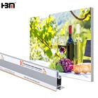 large wall graphics and retail displays 48mm led banner poster picture frame textile light box