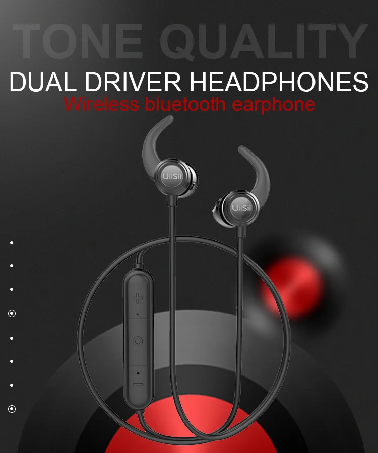 Uiisii B6 Hifi Earbuds Wireless Bluetooth Sport Earphone Headphone & Neckband Earphone For Mobile - ANKUX.COM