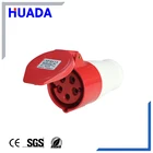 Huada Zyy-215 380V 5 pins 16 amps male and female industrial plug and socket