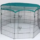 zinc portable outdoor folding rabbit run pet fence enclosure metal dog fence