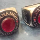 Customized youth baseball rings for Champions with gemstone