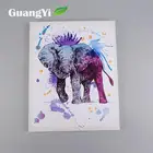 Modern design cheap colorful cartoon office decoration elephant oil painting