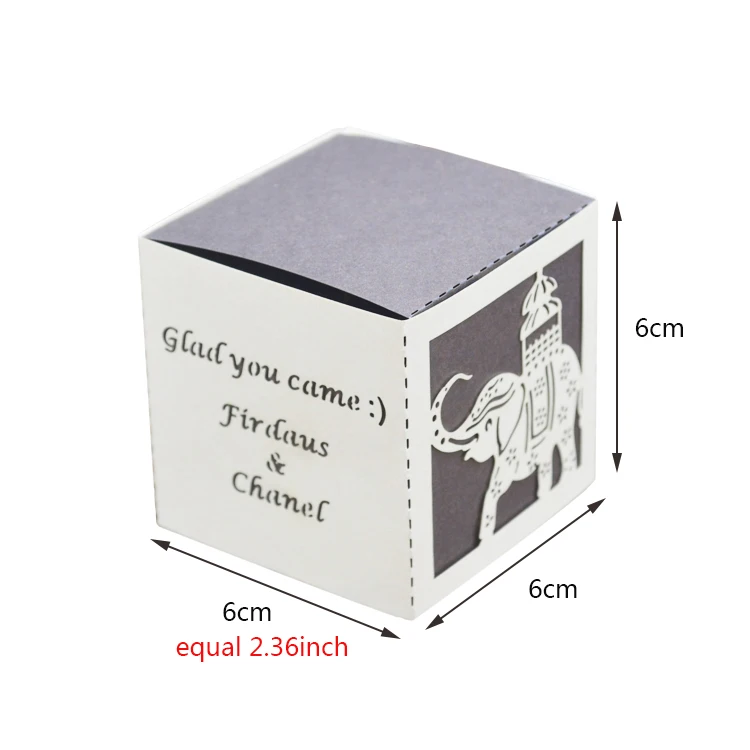 high quality wedding favors laser cut elephant wedding gift