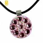 Women beautiful custom magnetic crystal golf ball marker