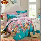 4-Pieces 100 cotton Embroidery Luury Bedding Set King Size Queen Size Bed Set Duvet Cover Bed Sheet for Peru