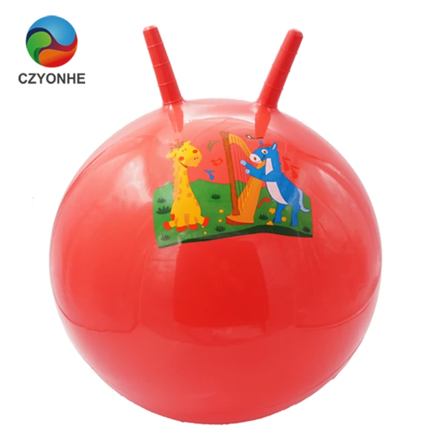 multiple sizes inflatable sheep horn jumping hopper ball pvc