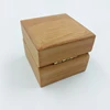 Wooden ring box with light wood for multiple rings