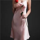 New Arrival Soft Hand Feeling 100% Silk Pajamas Women Silk Slip Dress