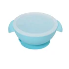 Baby Dishes Sucker Bowl with cover tableware Dinnerware Set Kids Baby Feeding Training Bowls Non-slip Food Container
