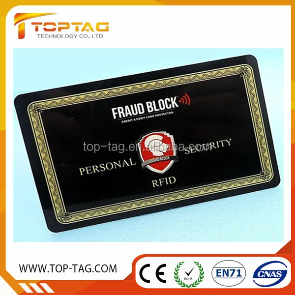 hot sale amazon wallet rfid blocking card / high quality hf rfid