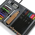 24pcs colouring pencil set with eraser for adult coloring set