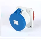 Jiahui supply JH1261 63A 3p 6H european standard waterproof dust-proof socket, industrial female plug and socket