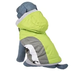 High Quality Luxury Fashion Simply Small Big Large Reflective Green Pet Dog Winter Coats Jackets Clothes Bulk For Dogs