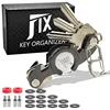 Promotion Gift Set Custom Fashion High Quality Compact Keychain Organizer2-14Keys Smart Metal Key Holder For Women