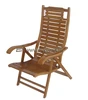 Fashional simple design backrest relaxing bamboo furniture folding chairs for students