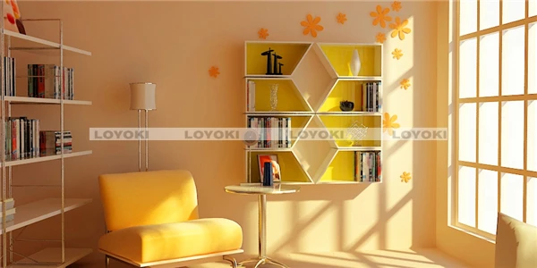 wooden Cube Shelf wall mounted bookcase wardrobes for small rooms