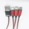 Multi-function 3 in 1 Micro USB Cable For Type C Data and 8pin port Mobile Phone Cables