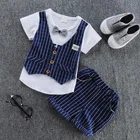 2018 children handsome clothing kids casual T-shirt boys fashion summer sets short sleeve