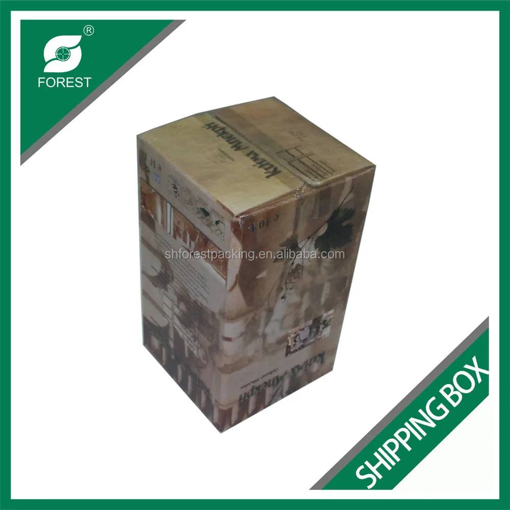 SINGLE WINE BOTTLES PAPER SHIPPING BOX LUXURY WINE CORRUGATED SHIPPING BOX