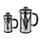 French Press Coffee Maker 34oz with Stainless Steel 18/8 includes Borosilicate Glass Cup & Stainless Steel Strainer