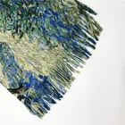 Customized digital printed thick imitate wool printed scarf