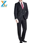 Super 130's 100% wool notch Lapel two buttons l grey office uniform designs for men