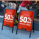 poster snap frame display stand foldable aluminum stand chalkboard a frame sign