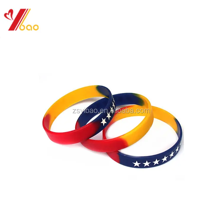 debossed /printed silicone wristband for promotion with full