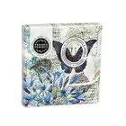Home Blue Floral Study Embossed Paper Cocktail Napkin 20 Count party paper Napkin