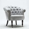 Furniture Wooden Chair Lounge Fabric Armchair Corner Tufted Leisure Accent Single Living Room Sofa