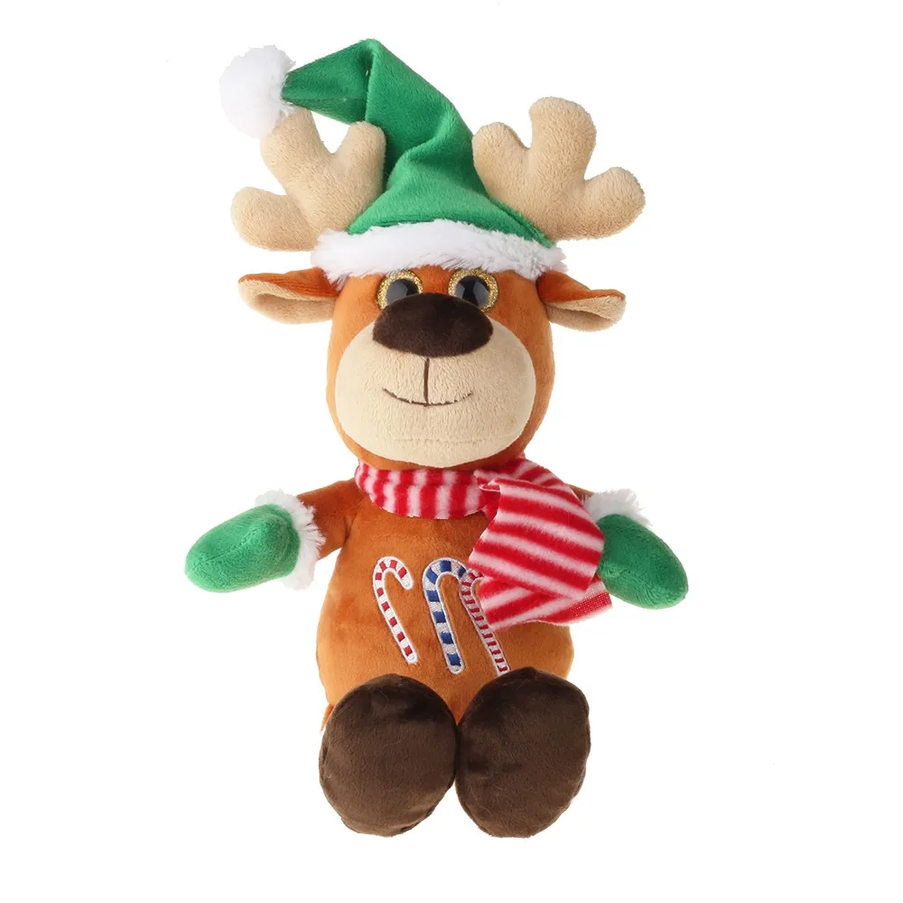 cute and colorful christmas deer plush gifts soft stuffed toys