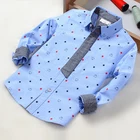 top name brand children corduroy dress new style patter boys shirts