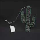 Wedding decoration cactus battery operated mini led party lights