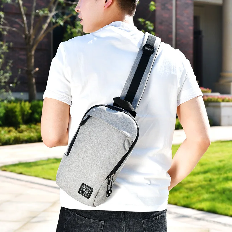 Men Women Anti Theft Backpack Canvas Headphone Hole Boys Crossbody Bag Single Shoulder Teenager Chest Bag Sac A Dos Homme BP0210 (13)