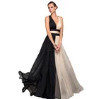 2019 hot selling v-neck sleeveless long women evening prom dresses