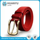 Hot sale string knitted woven elastic stretch women waist belts for wholesale