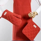 Kitchen Set Oven Oven Mitt Set Kitchen Buddy Set Cotton Polyester Wholesale Oven Mitt Custom