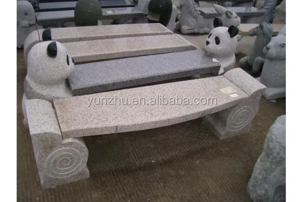 hand carving cheap granite Stone bench for garden