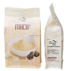 Hight quality heat seal food grade packing plastic zipper flat bottom superfood bag