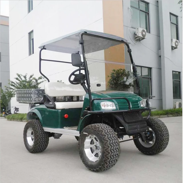 Customized 2 passenger golf cart with rear tray and mags 48v
