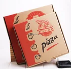 Custom printed pizza boxes kraft paper corrugated box shipping paperboard packaging