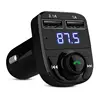 Bluetooth Car Kit FM Transmitter MP3 Player With LED Dual USB 4.1A Quick Charger Voltage Display Micro SD TF Music Playing